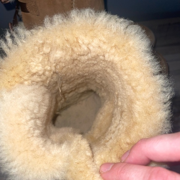 Tan Shearling-Lined Boots - Picture 5 of 7